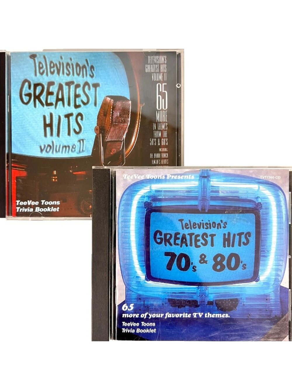 Televisions Greatest HIts 2 CD Lot 50s-80s Volume II TV Soundtrack TeeVee Toons